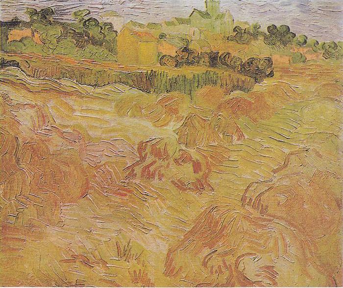 Vincent Van Gogh Wheat fields with View of Auvers Germany oil painting art